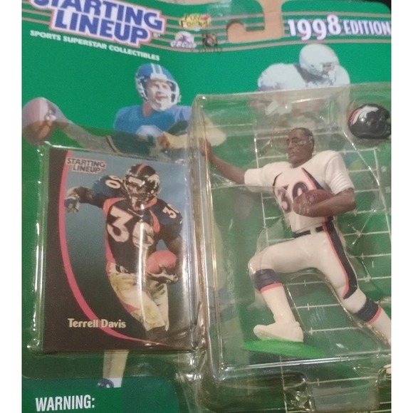 1998 STARTING LINEUP NFL‎ FOOTBALL TERRELL DAVIS DENVER BRONCOS FIGURE - Picture 14 of 15